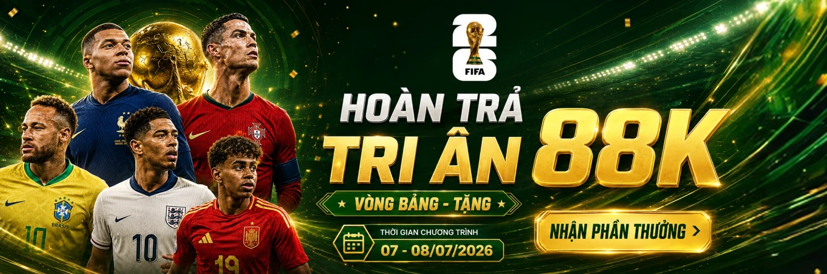 TA88 Tiếp Sức Vòng Knock-Out World Cup – Nhận Quà Tri Ân 88K Ngày 7.7